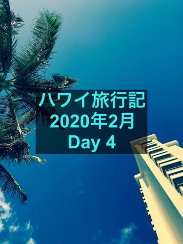 【ハワイ旅行記2020年2月】シェラトンワイキキ穴場スポットで海水浴。のんびり過ごす-day4